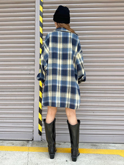 BIGシルエットチェックシャツ